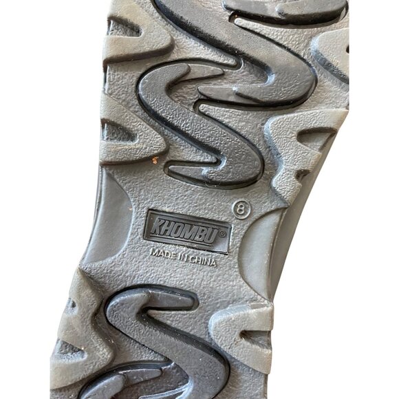 Khombu Women's Black Fur-Lined Winter lace up snow Boots size 8 - Picture 9 of 9